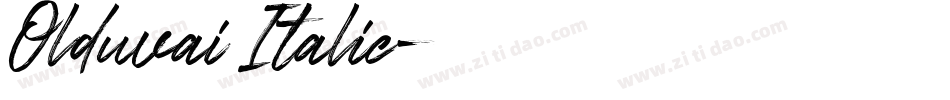 Olduvai Italic字体转换